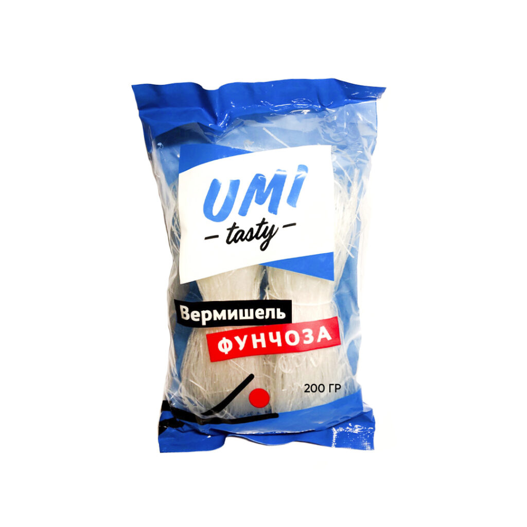 Лапша фунчоза Umi Tasty вермишель в брикетах, 200 гр