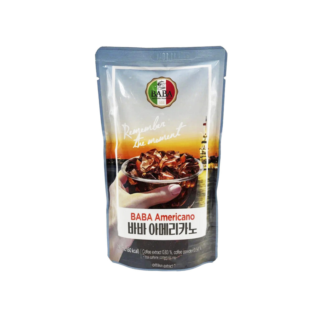 Напиток кофейный Американо с сахаром Americano BABA, пакет, 190 мл, Корея