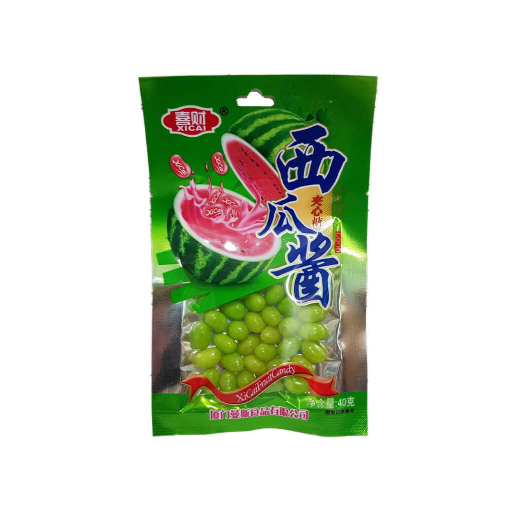 Драже Фруктовые бусинки XiCai Fruit Candy со вкусом арбуза, 35 гр
