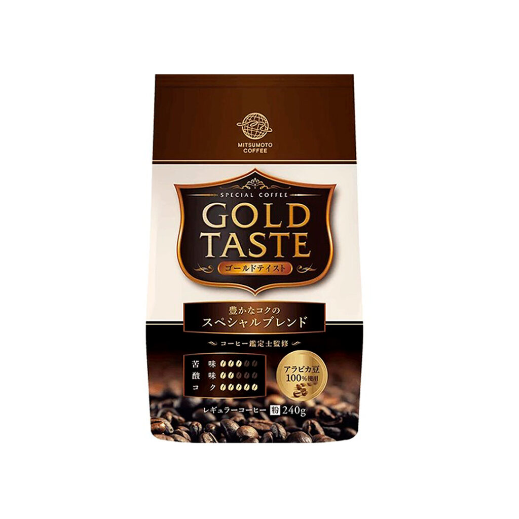 Кофе молотый MitsuMoto Coffee Gold Taste Насыщенный вкус, 240 гр
