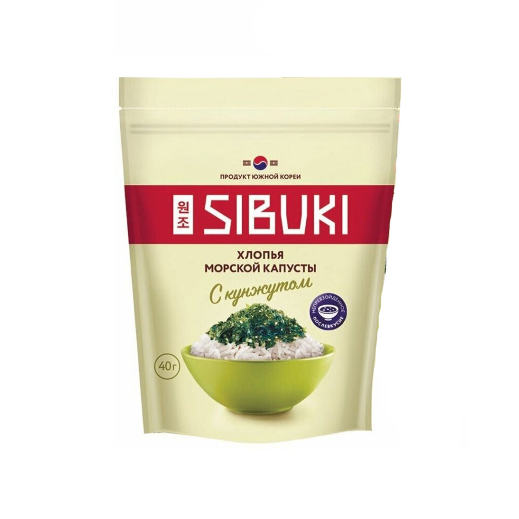 Хлопья морской капусты Sibuki с кунжутом, 40 г