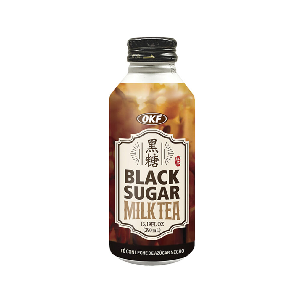 Напиток кофейный Молочный чай оригинальный Milk Tea Original Black Sugar OKF, ж/б, 390 мл, Корея