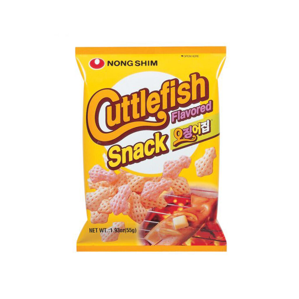 Чипсы пшеничные Nongshim Cuttlefish со вкусом кальмара, 55 гр