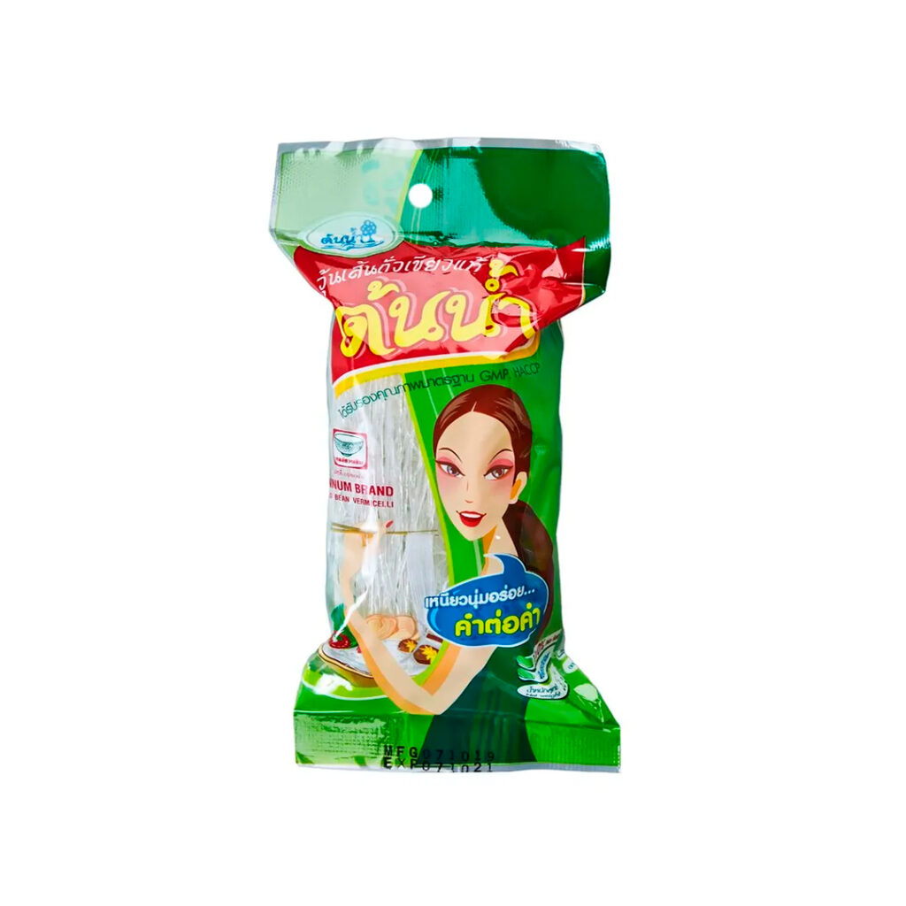 Лапша фунчоза Крахмальная TONNUM BRAND BEAN, пакет, 35 гр, Таиланд