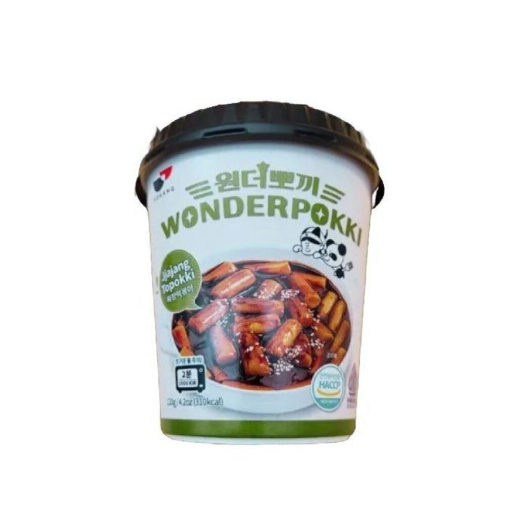 Клецки рисовые Топокки с супер острым соусом Wonderpokki HOKANG, стакан, 120 гр, Корея