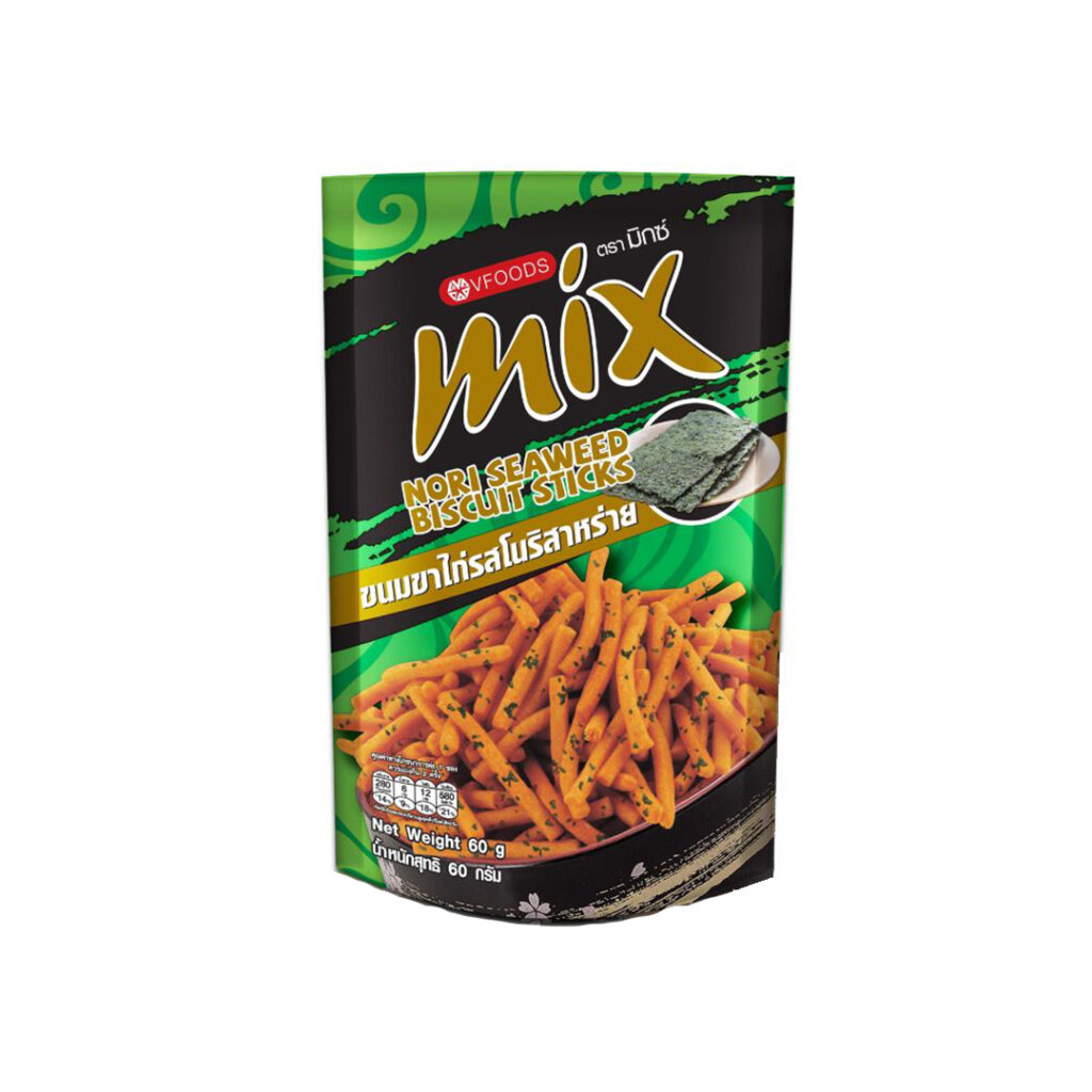 Хворост VFOODS MIX со вкусом водорослей нори, 60 гр