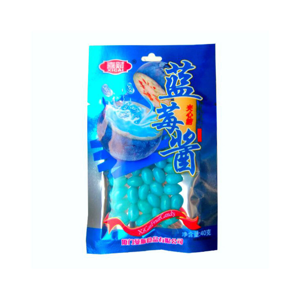 Драже Фруктовые бусинки XiCai Fruit Candy со вкусом черники, 35 гр