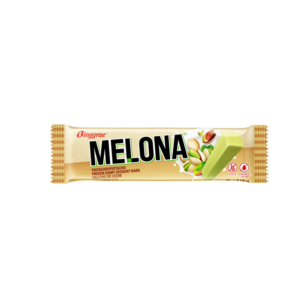 Мороженое Эскимо Фисташка Melona BINGGRAE, упак, 70 гр, 8 шт/кор, 64 шт/кор, Корея