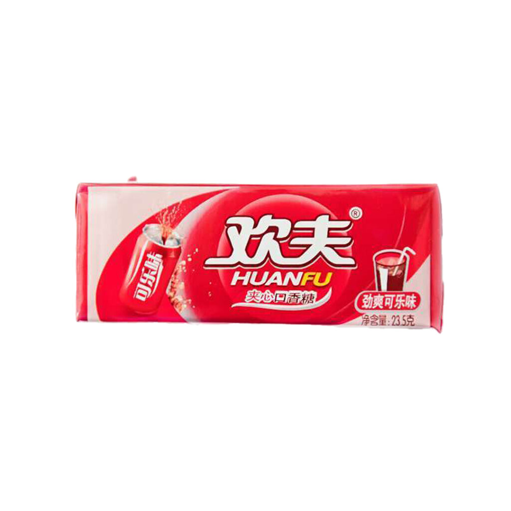 Жевательная резинка HUANFU с жидким центром внутри со вкусом Газировки, 21,5 гр