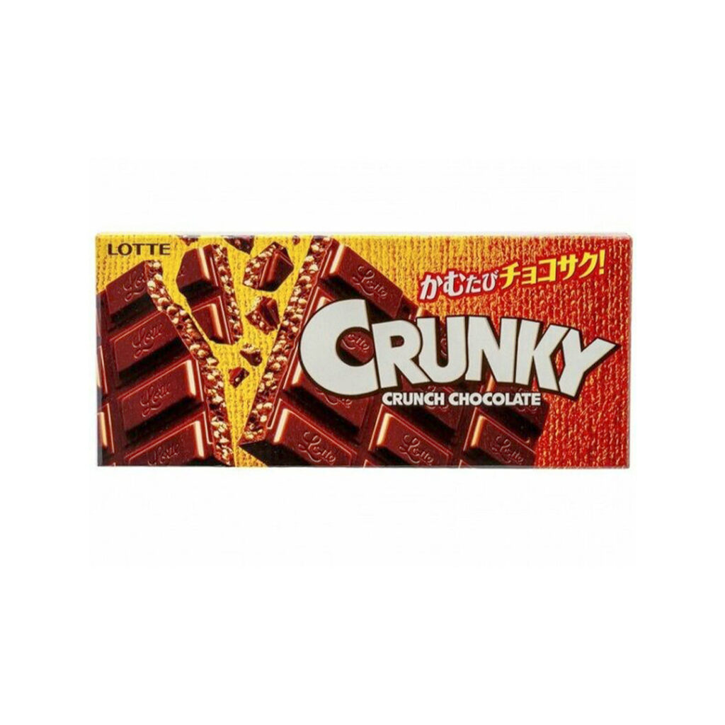 Шоколад молочный LOTTE Crunky с хрустящими шариками, 82 гр