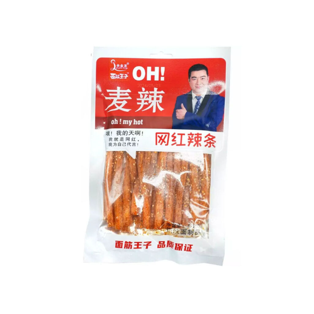 Снек пшеничный Lyu Jin Long Oh! My hot брусочки с кунжутом острые, 172 гр