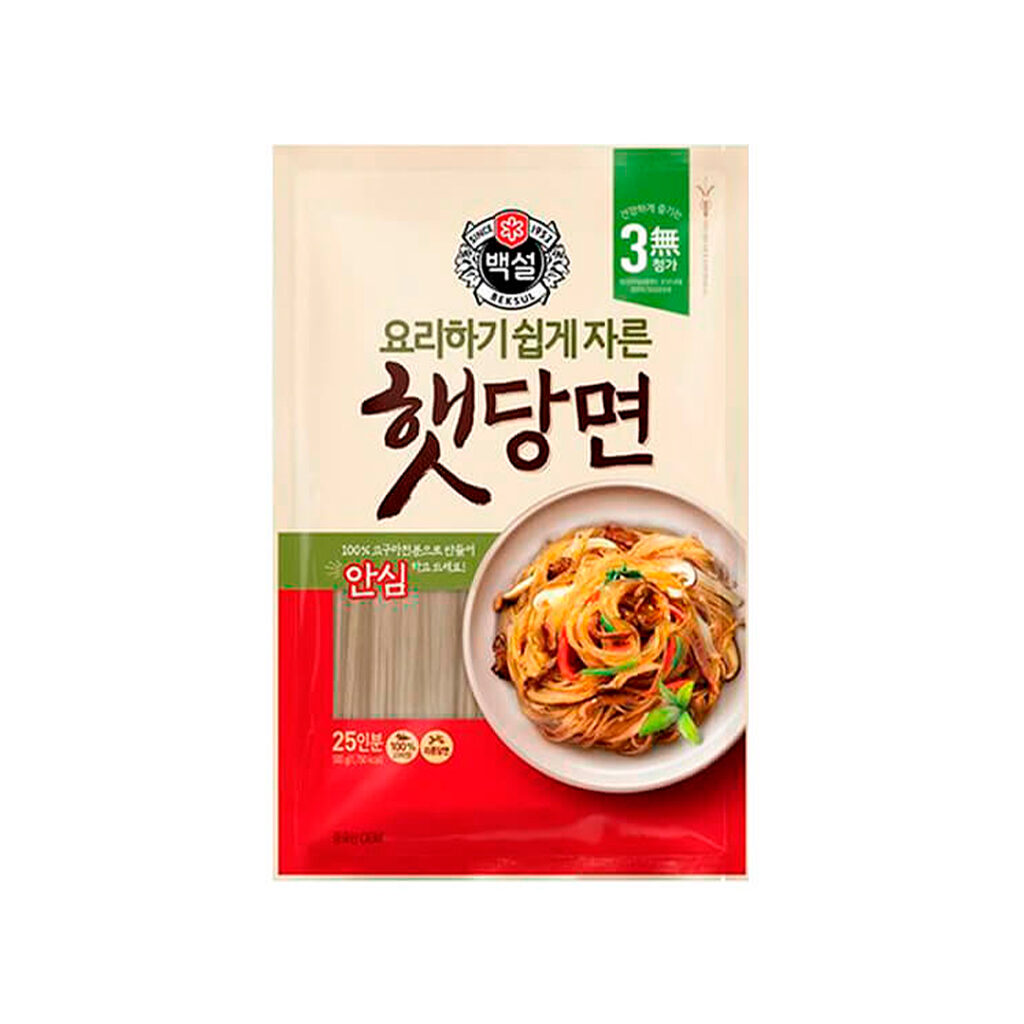 Лапша картофельная для чапче CJ BEKSUL, пачка, 500 гр, Корея
