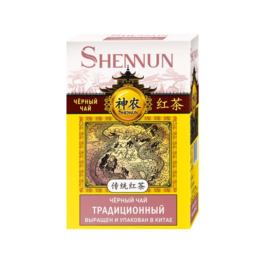 Чай черный к/л Традиционный рассыпной SHENNUN, упак, 100 гр, 12 упак/кор, Китай