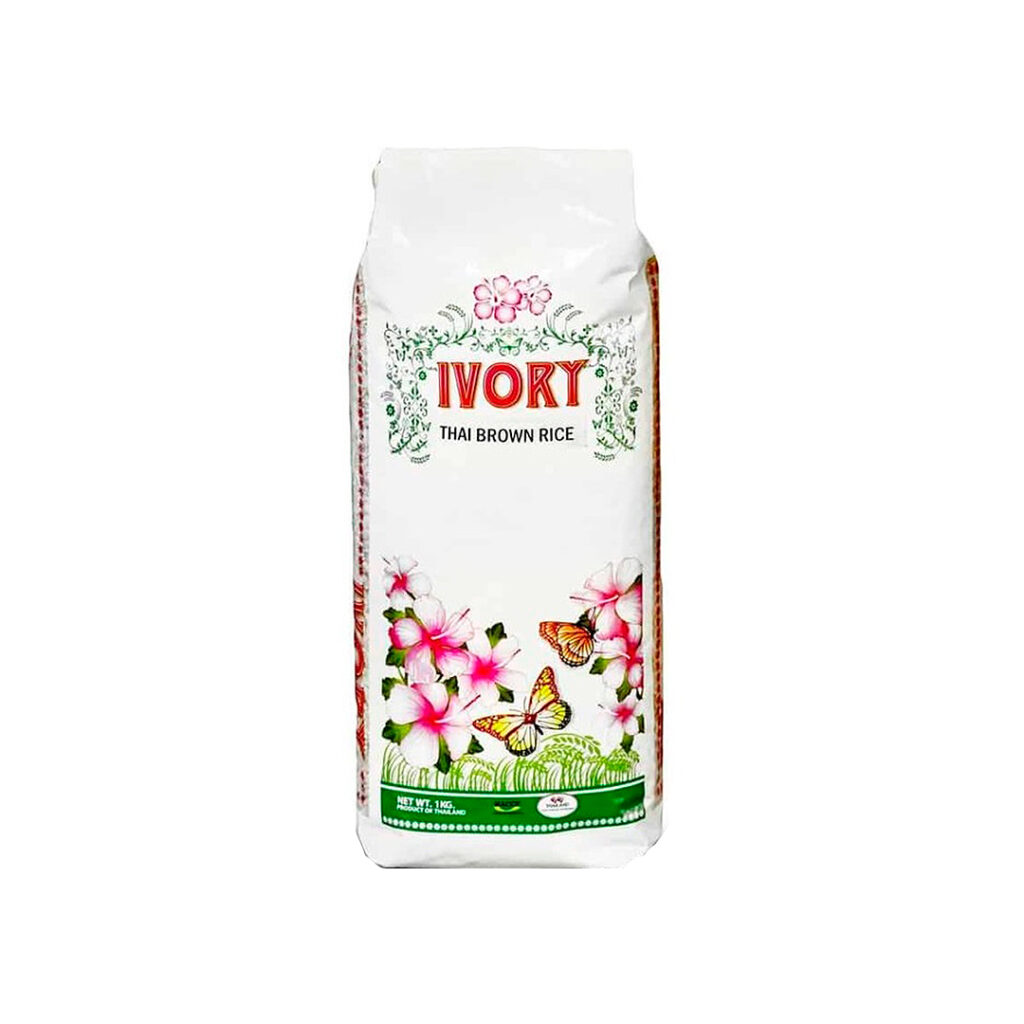 Рис Тайский IVORY коричневый нешлифованный, 1 кг
