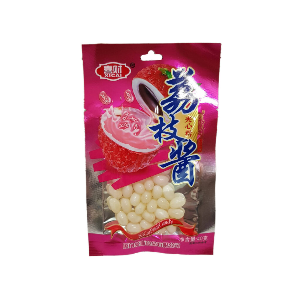 Драже Фруктовые бусинки XiCai Fruit Candy со вкусом личи, 35 гр