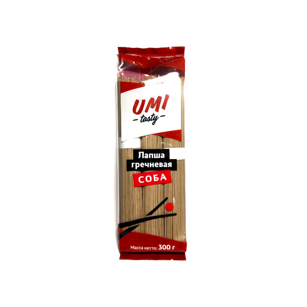 Лапша гречневая Соба Umi Tasty, 300 гр