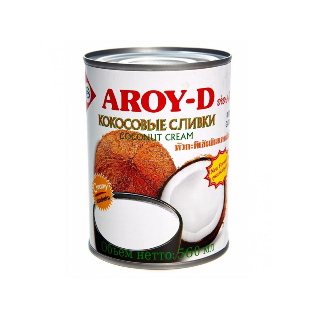 Сливки кокосовые Aroy-D, 85%, жирность 20-22%, 560 мл