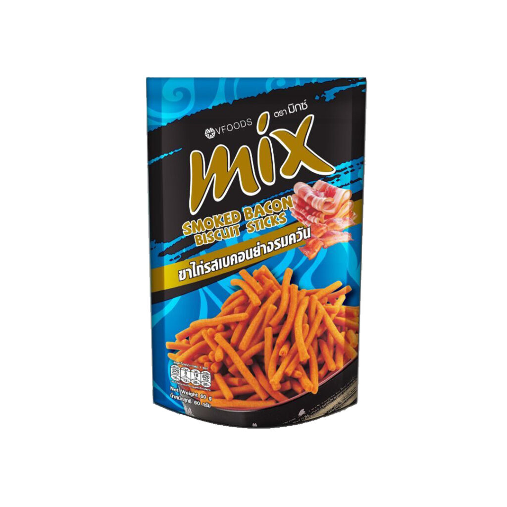 Хворост VFOODS MIX со вкусом копченого бекона, 60 гр