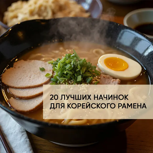 20 лучших начинок для корейского рамена