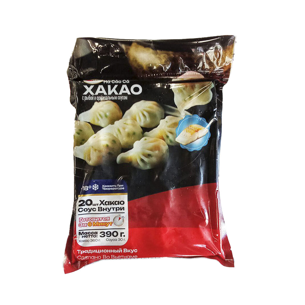 Хакао с рыбой и овощами замороженные VIFAM, 390 гр, 20 шт/кор, Вьетнам