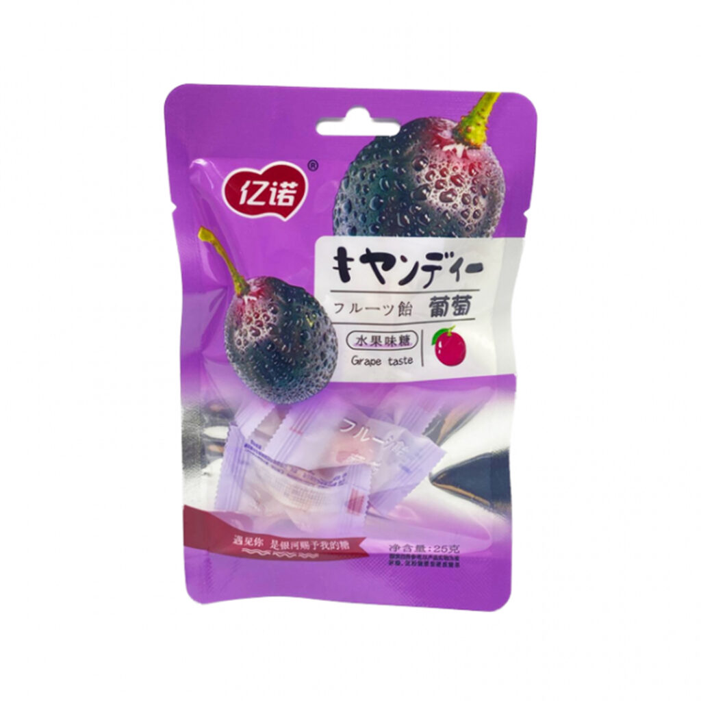 Конфеты леденцы со вкусом Винограда IZI, пакет, 25 гр, Китай