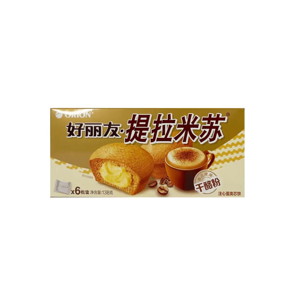 Печенье бисквитное Тирамису HaoLiYou, упак, 138 гр, 6 шт/кор, Китай