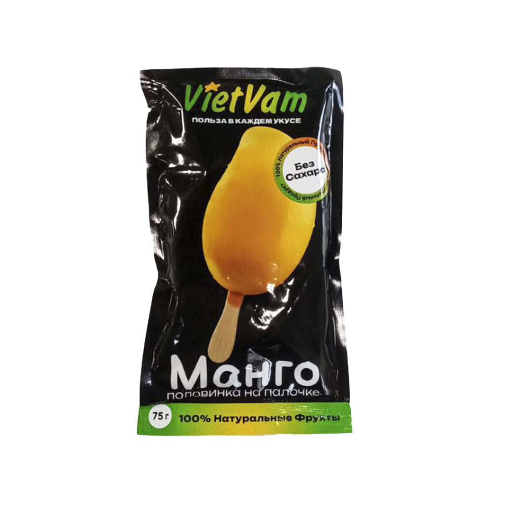 Манго на палочке замороженный VIETVAM, 75 гр, 30 шт/кор, Вьетнам