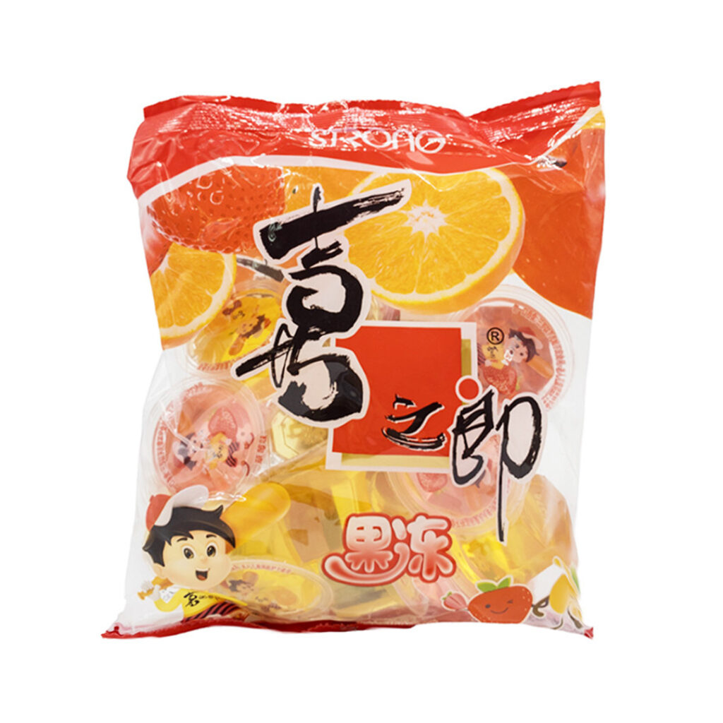 Желе порционное Фруктовое с мякотью, со вкусом Медового Мандарина XiZhiLang 450 гр + 60 гр, Китай