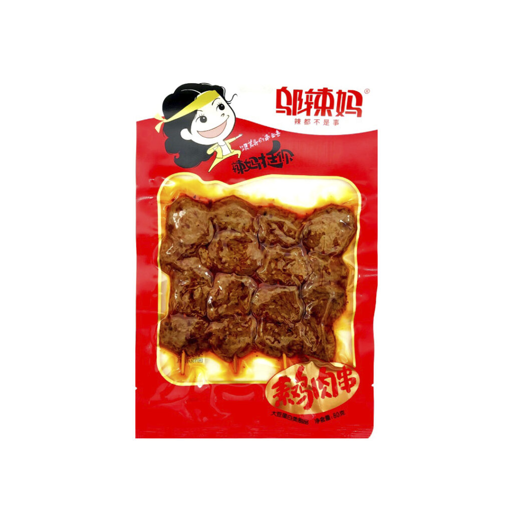 Шашлычки из соевого мяса Hot Mom со вкусом курицы, 80 гр
