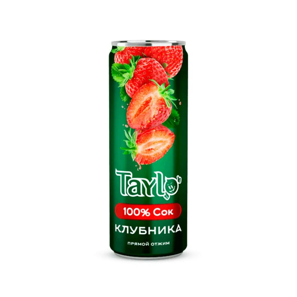 Сок TAYLO Клубника, ж/б, 250 мл, Вьетнам