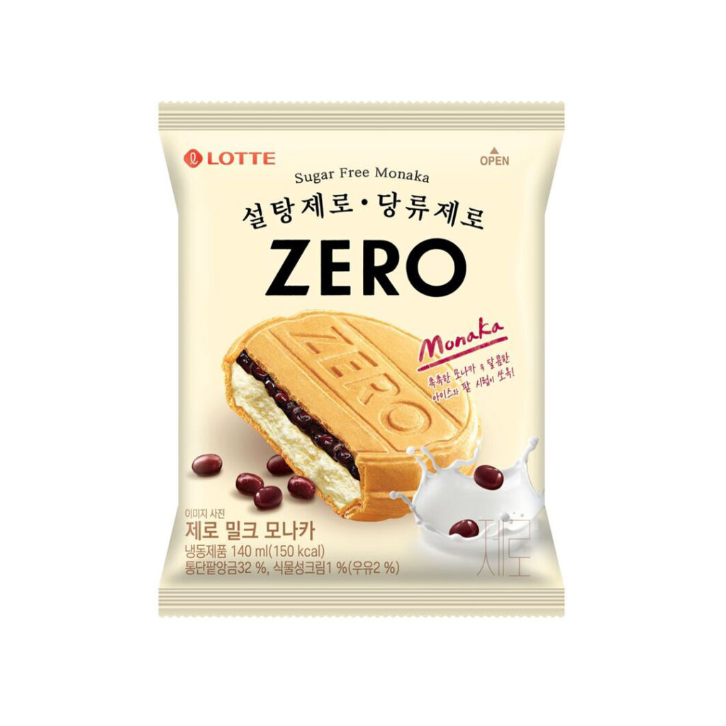 Мороженое-сэндвич вафля  LOTTE ZERO LW, упак, 140 гр, Корея
