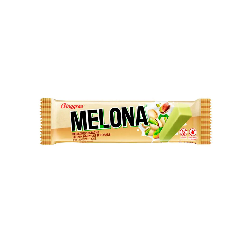 Мороженое Эскимо Мелона Фисташка Melona BINGGRAE, упак, 70 гр, Корея