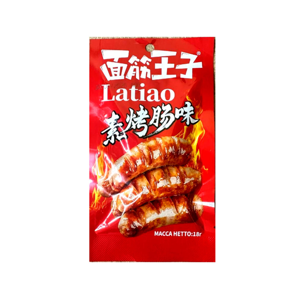 Снэк из соевого мяса Колбасы на гриле LATIAO, пакет, 18 гр, Китай