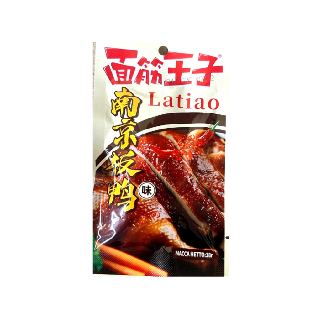 Снэк из соевого мяса Утка по Нанкински LATIAO, пакет, 18 гр, Китай