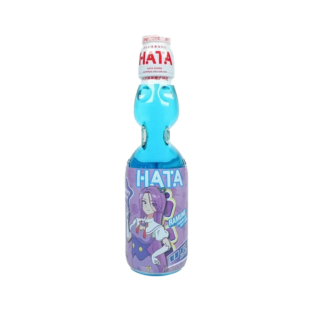Рамунэ Черника газированный АНИМЕ HATA, ст/бут, 200 мл, Япония