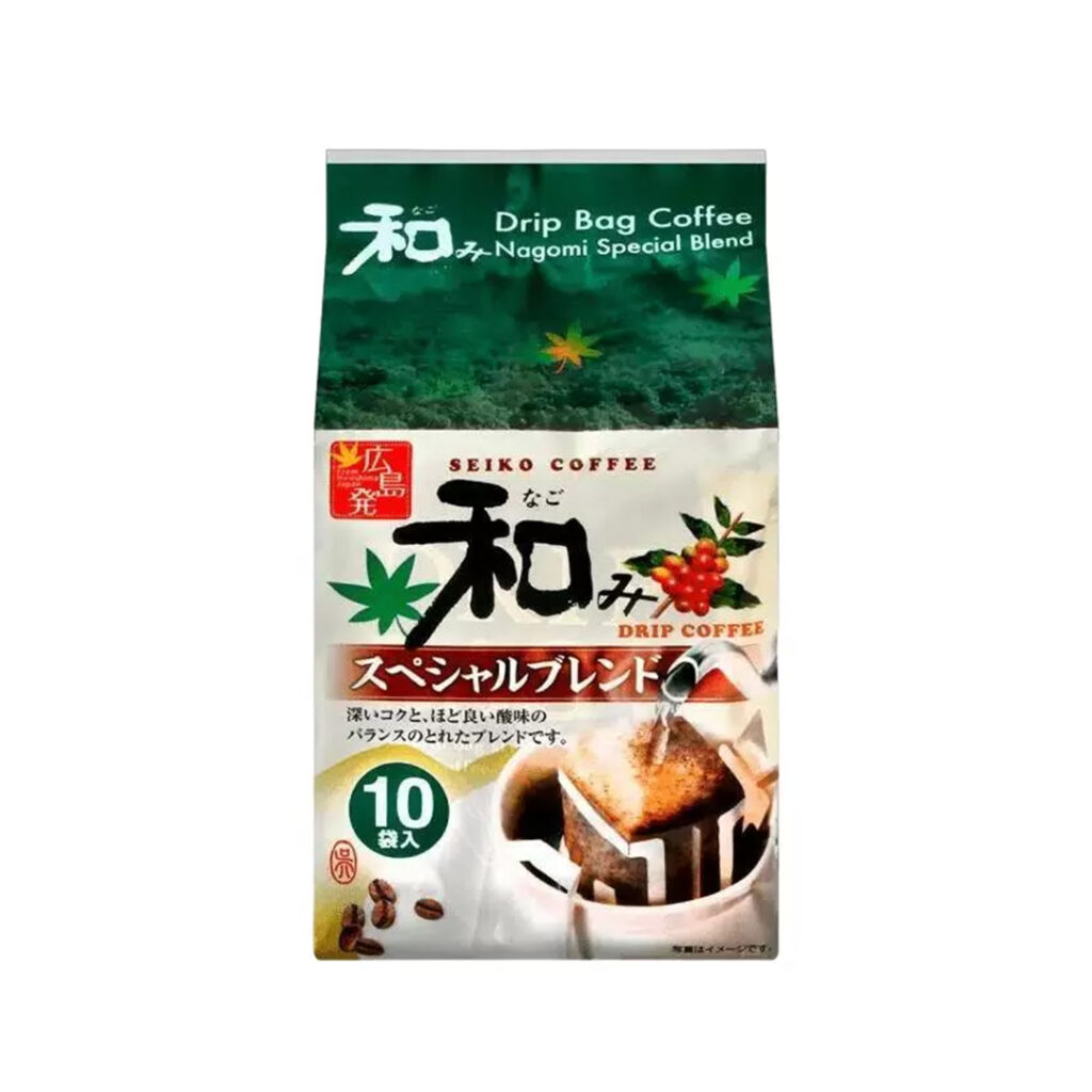 Кофе молотый в дрип-пакетах (10 шт) Nagomi SEIKO COFFEE, упаковка, 80 гр, Япония