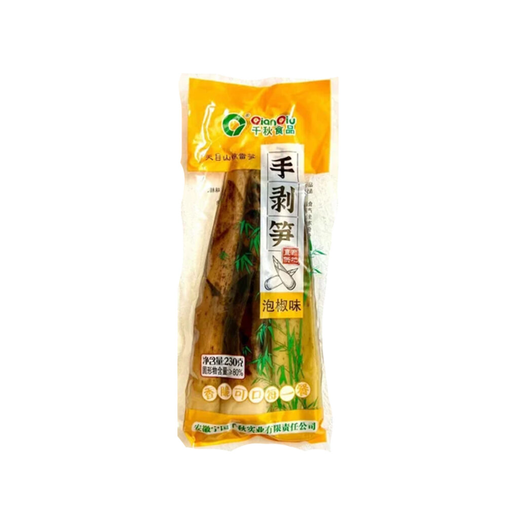 Бамбук ростки маринованные острые SHI PIN WU, пакет, 230 гр, Китай