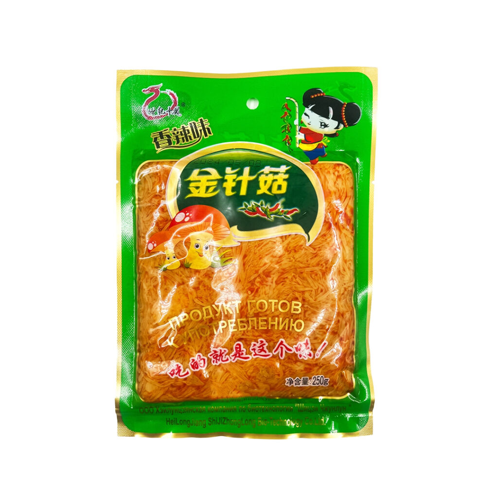 Грибы Опята маринованные острые SHUANGSHENG, пакет, 250 гр, Китай