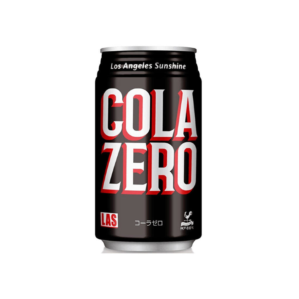 Кока-Кола напиток газированный Las Cola Kobe Koryuchi ZERO TOMINAGA, ж/б, 350 мл, Япония