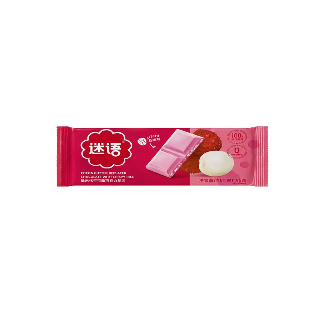 Шоколадная плитка со вкусом личи HEIJINGANG, упаковка, 45 гр, Китай