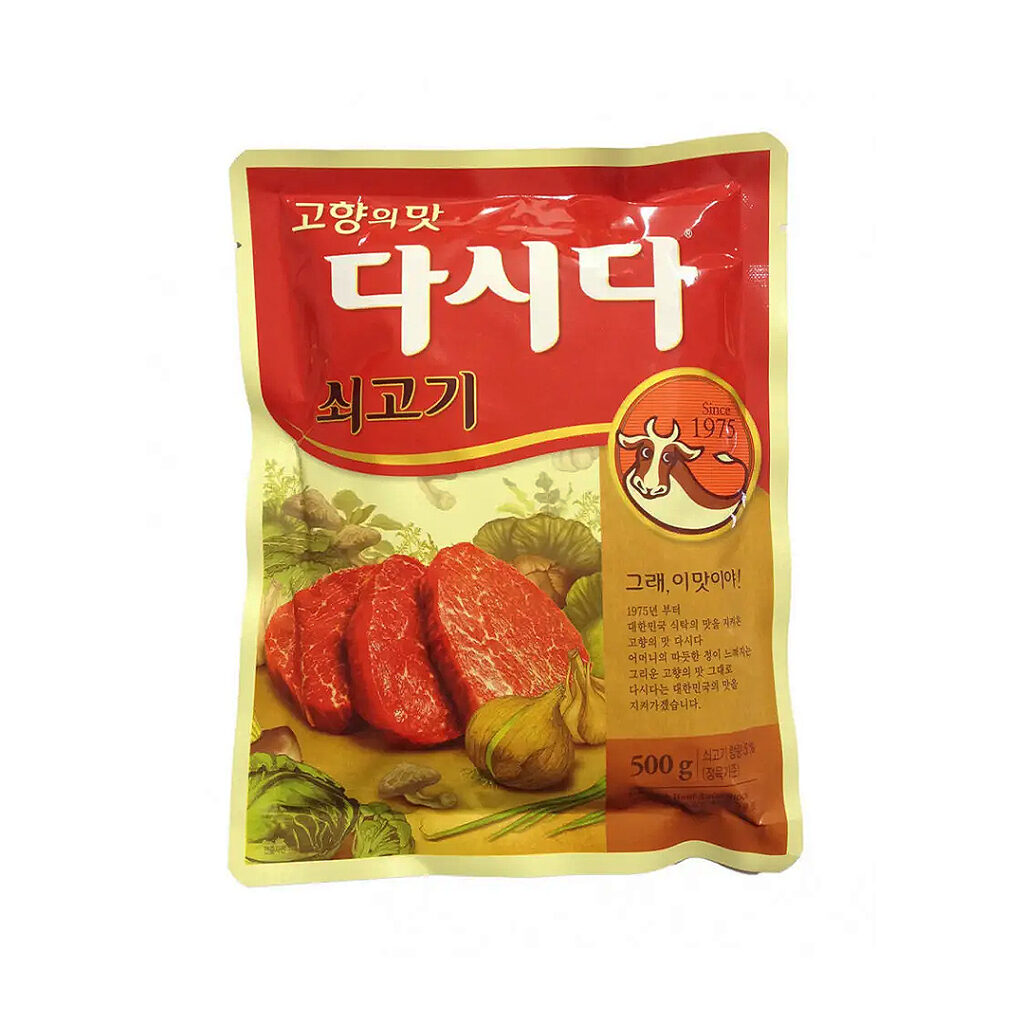 Приправа Дашида со вкусом говядины CJ FOODS, пакет, 500 гр, Корея