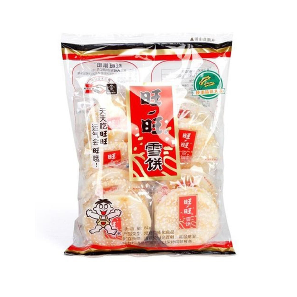 Крекеры рисовые Wang Wang Снежный, пакет, 84 гр, Китай
