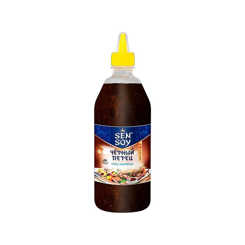 Соус-маринад Черный перец к мясу и птице SEN SOY, пл/бут, 840 гр, Россия
